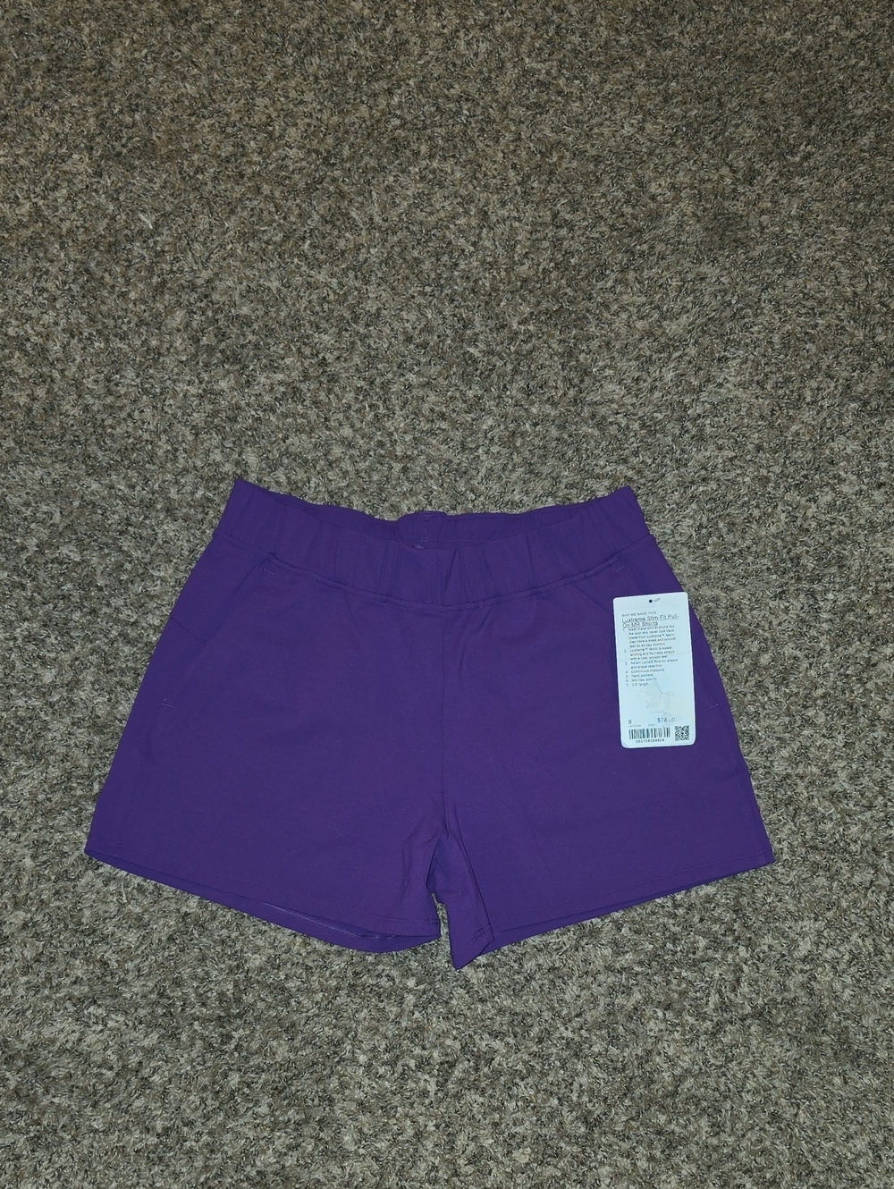 Lululemon Luxtreme Slim Fit Pull On MR Shorts! Sz 8! Nwts, CGPU!